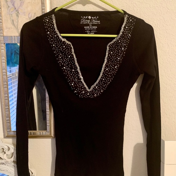 Cute Beaded Low Cut top - Picture 5 of 5